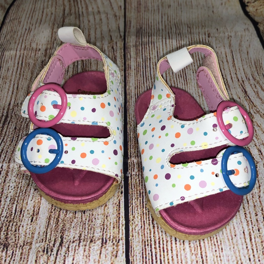 4/$20 Carters Polka Dot Sandals